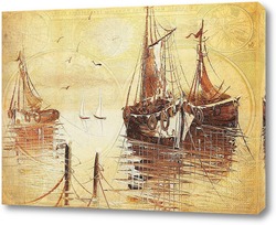   Постер Корабли в гавани