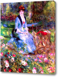   Постер Дама с розами