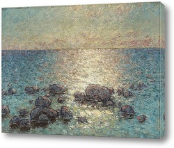   Постер Сумерки над берегу океана