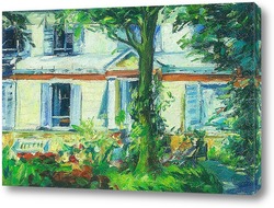   Картина Э. Мане Цветы возле дома (авторская копия)