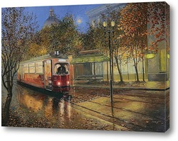   Картина Осенний трамвай...