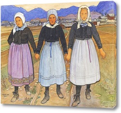   Постер Три девушки, 1920