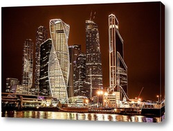   Постер Городские высотки Москвы сити 