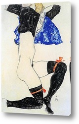    Женщина с черными чулками, 1913