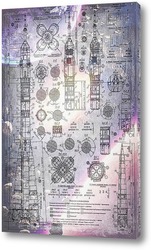   Постер Схема ракеты