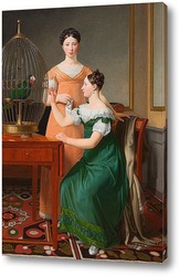   Картина Белла и Ханна. Старшие дочери М. Л. Натансона