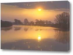   Постер Рассвет на реке