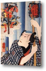  Хасебе Нобутсура в нападении Таира  на дворец такакура