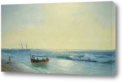   Картина Моряки, Идущие На берегу 1897