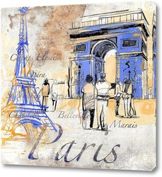   Постер Архитектура Парижа