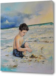   Картина Мальчик и океан