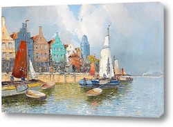   Картина Голландская гавань. 