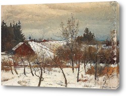   Картина Зимний пейзаж, Вестманланд, Швеция