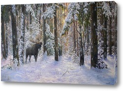   Картина Зимнего леса хозяин