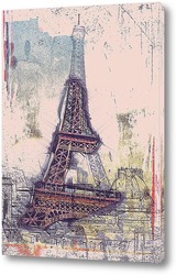   Постер Эйфелева башня