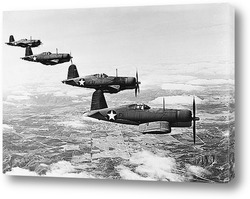   Постер Испытательные полеты F1U-4 -<Корсар>,1940г.