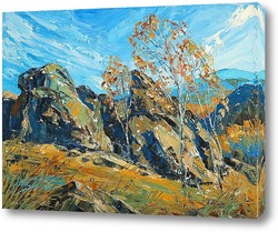   Картина Осень в горах