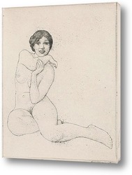   Постер Девушка на корточках, 1911