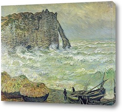   Постер Этрета, Бурное море (1883)