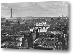   Постер Вид на город и Сену,Париж
