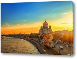   Постер Москва на закате