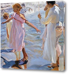  Дети, играющие на пляже, 1904