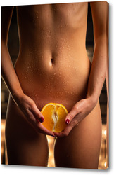  Постер Девушка с апельсином