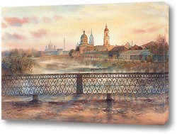   Постер Старая Тула. Вид на кремль и Казанскую церковь