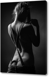   Постер портрет девушки со спины