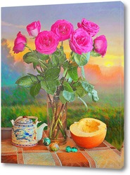   Постер Розовые розы.
