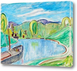   Картина Лодки на канале