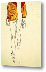   Постер Половина тела с коричневой рубашкой -1913