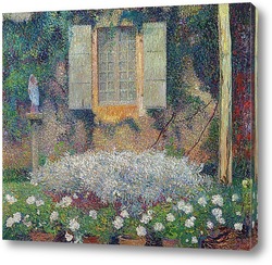   Картина Окно кухни в саду