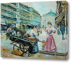   Постер Парижская цветочница