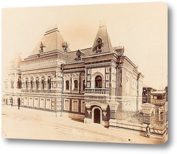  Памятник А. Пушкину и Страстной монастырь на открытке, 19 век