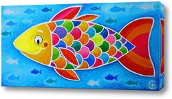   Постер Счастливая рыбка