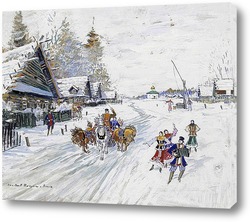   Картина Русская зима