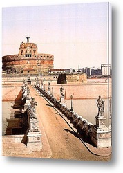   Постер Замок и мост Сан-Анджело, Рим, Италия