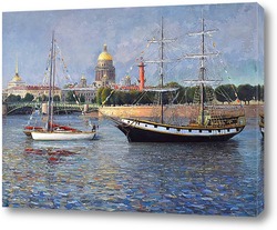   Картина Городской пейзаж Петербурга