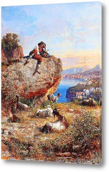    Соррентийский пейзаж и пастух, 1893