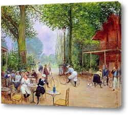   Картина Коттедж велосипедистов в Булонском лесу
