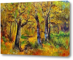   Картина В лиственном лесу