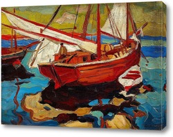   Картина Рыбацкие лодки в гавани