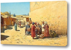   Картина Центральная Азия.Улиные торговцы