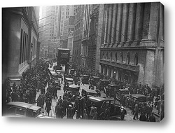   Постер Люди и машины на Уолл Стритт, 1929г.