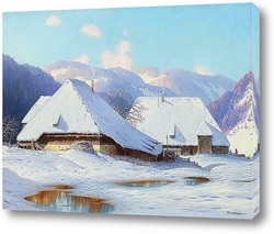   Постер Зима в Шварцвальде.