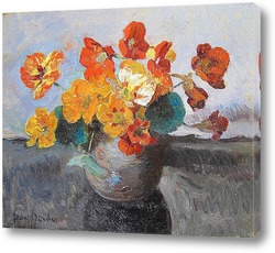   Картина Натюрморт с оранжевыми цветами