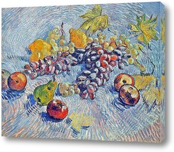   Постер Виноград, лимоны, груши и яблоки