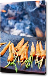   Постер Морковка гриль