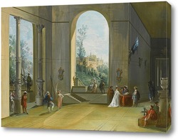   Картина Интерьер замка